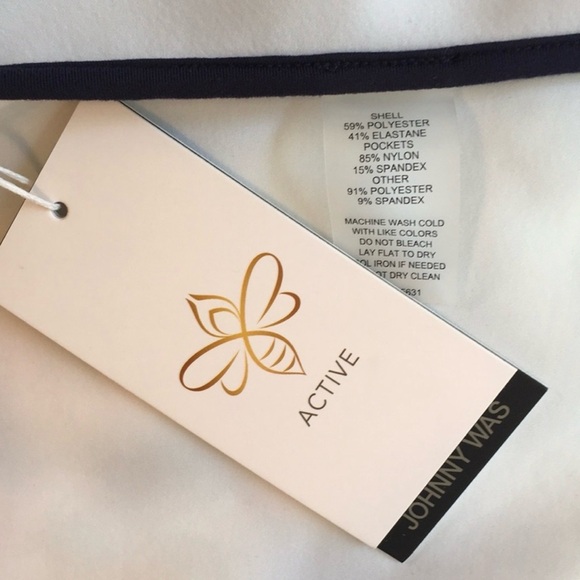 JOHNNY WAS ACTIVE Floral Zip Athletic Jacket XS NWT Fall Dance Fitted Sport Luxe - Picture 8 of 9